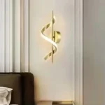 لوستر مدرن دیواری طلایی مینیمالیستی